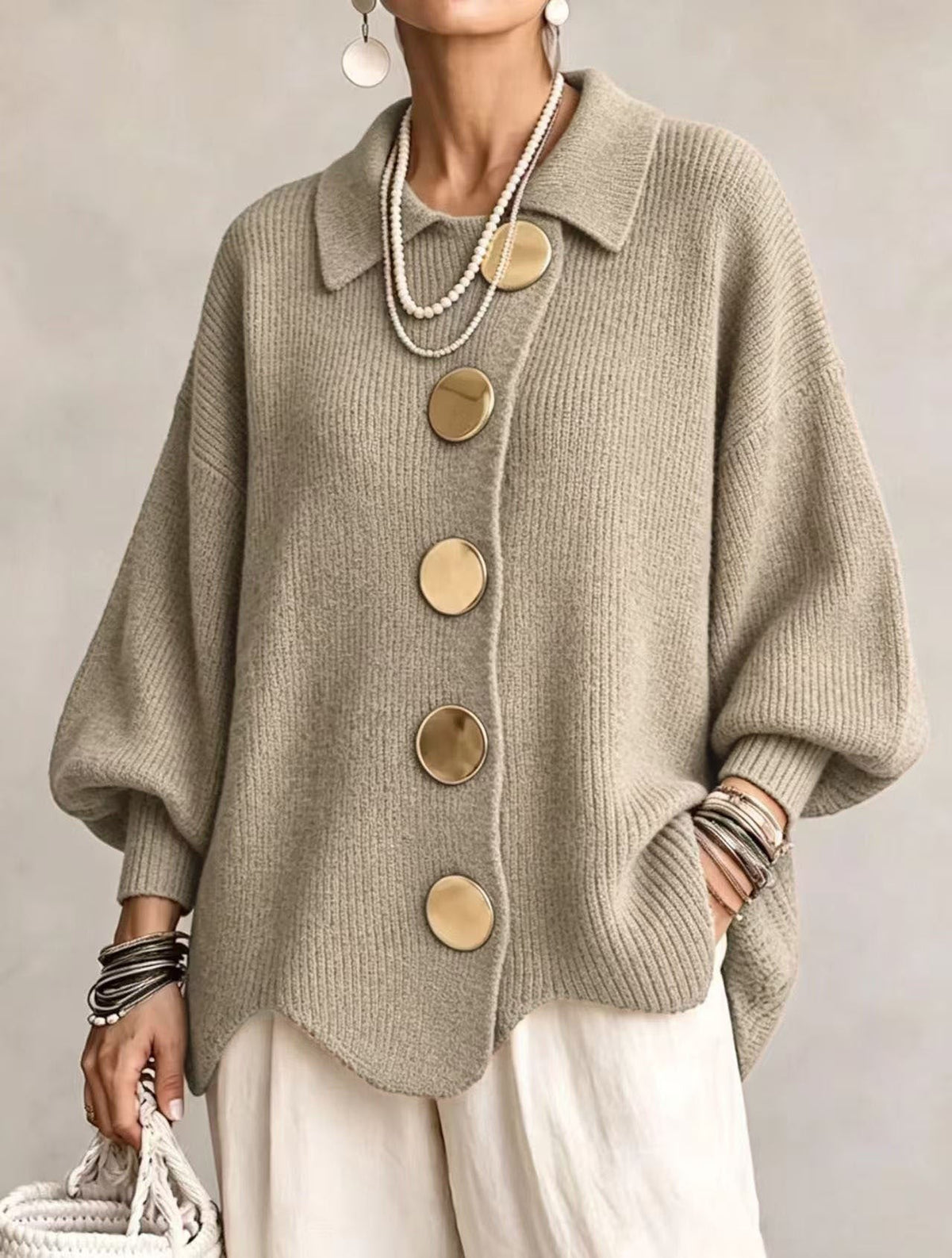 Oversized Knit Cardigan