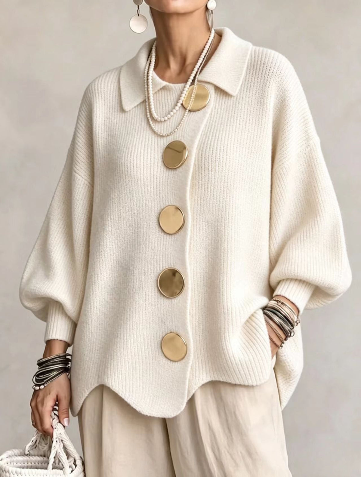 Oversized Knit Cardigan