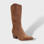 Bottes western de cowboy à hauteur du genou brodées