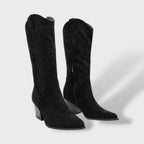 Bottes western de cowboy à hauteur du genou brodées