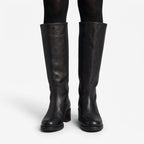 Block Heel Knee High Boots