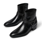 Harness Ankle Boots Side Zip Pointed Toe