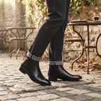 Chelsea Ankle Boots Side Zip Block Heel