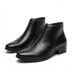 Chelsea Ankle Boots Side Zip Block Heel