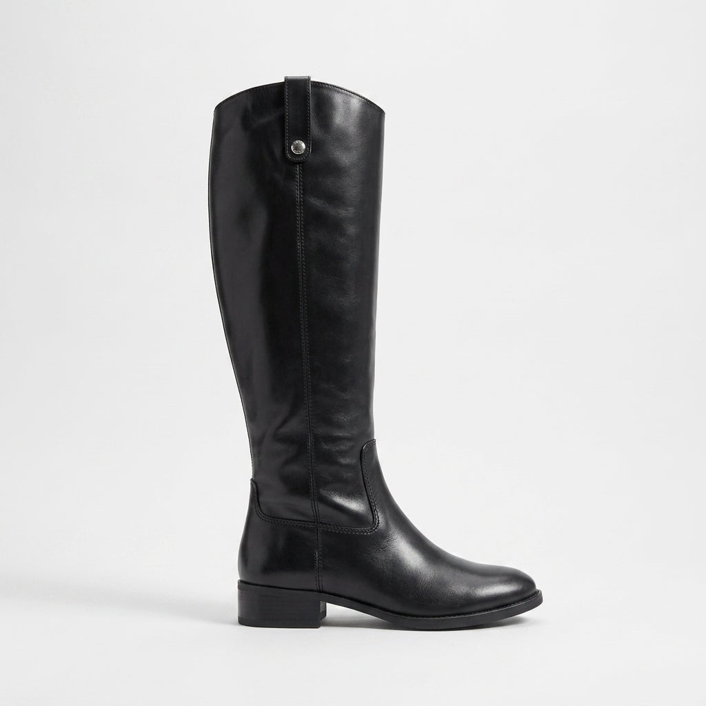 Knee High Riding Boots Block Heel