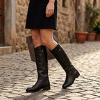 Knee High Riding Boots Block Heel