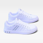 Low Top Casual Sneakers Lace Up Striped