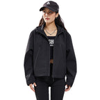 Veste coupe-vent de randonnée à capuche Cropped