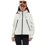 Veste coupe-vent de randonnée à capuche Cropped